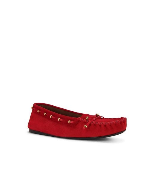 Khaite Red Milly Flat