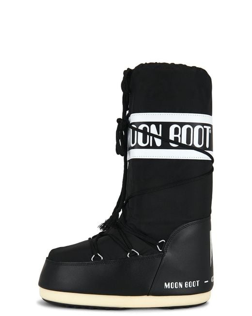 Moon Boot Black Icon Nylon Boot for men