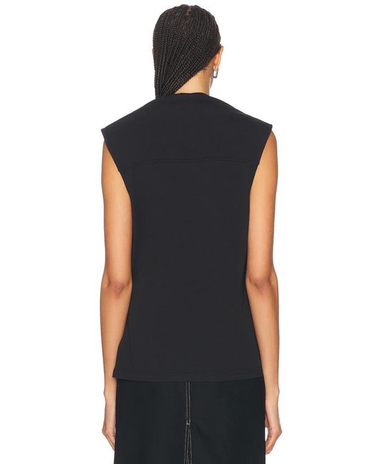 Courreges Black Multi-Styling Tank Top