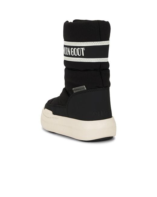 Moon Boot Black Junior Park Zip High Waterproof Boot