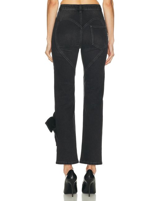 Area Black Bow Straight Leg