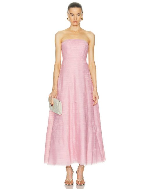 Aje. Pink Soundscape Maxi Dress