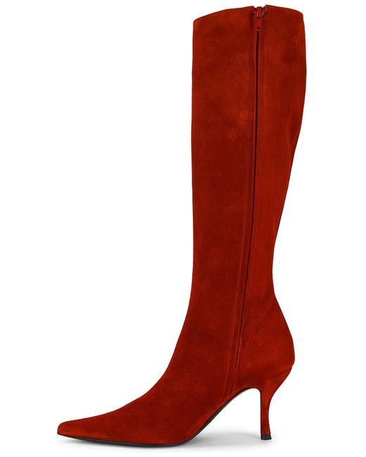 Magda Butrym Red Knee High Boot