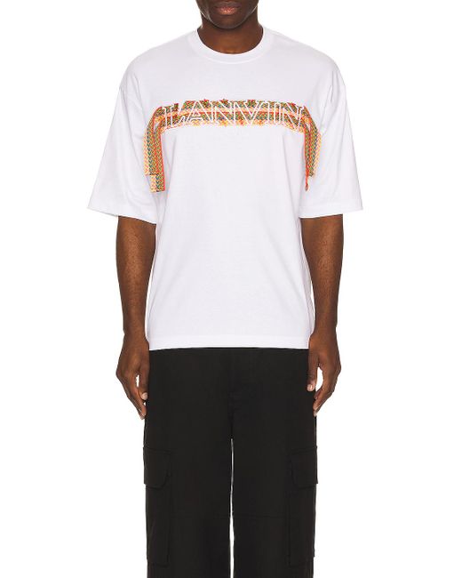 Lanvin White Curblace Oversized T-shirt for men