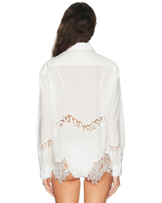 Eliou White For Fwrd Sumi Button Down Top