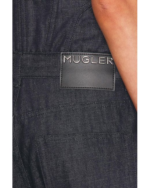 Mugler Blue Straight Leg