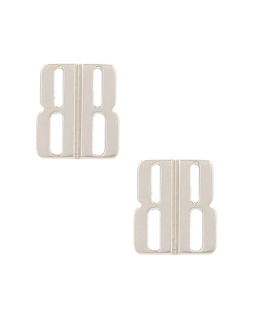 Balenciaga White Nano Xs Stud Earrings