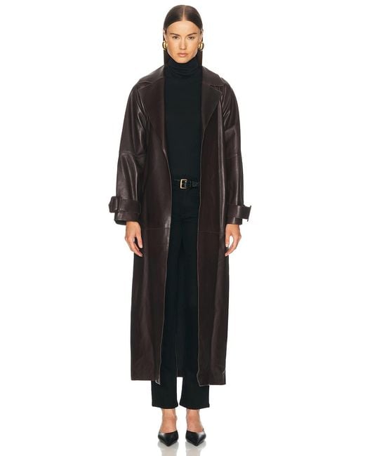 Nour Hammour Black Staley Coat