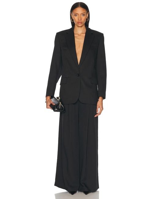 Alexandre Vauthier Black Satin Tailoring Blazer