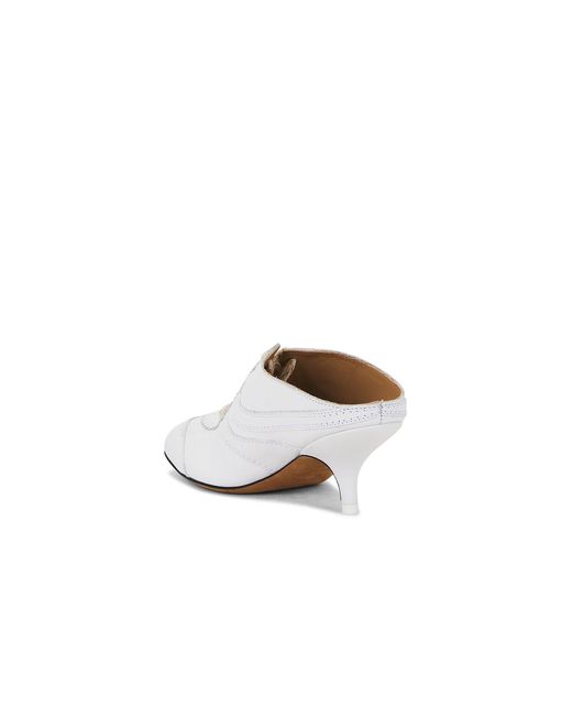 Dries Van Noten White Sneaker Mule
