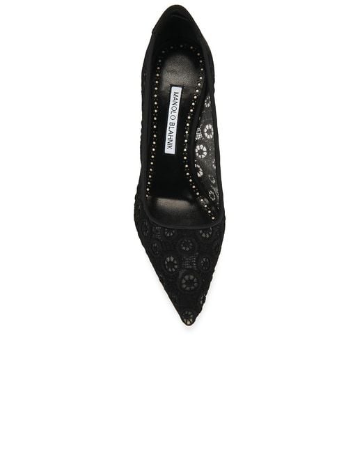 Manolo Blahnik Black Bbla 90 Pump