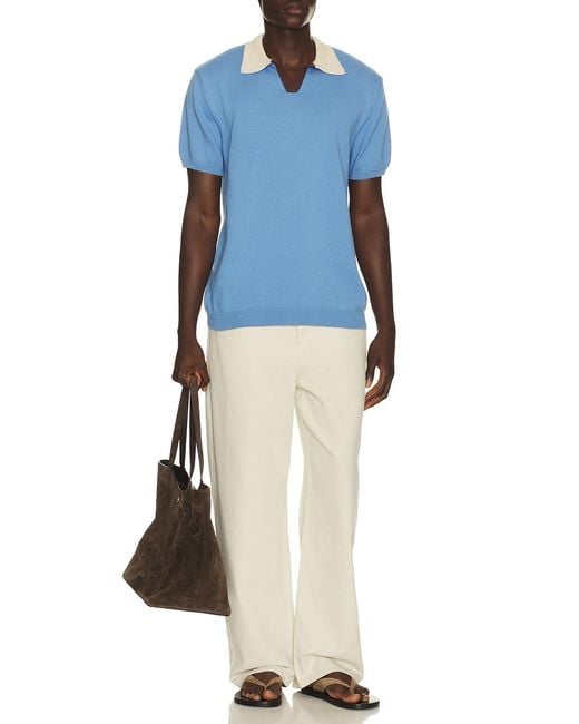 Edmmond Studios Blue Dinners Polo for men