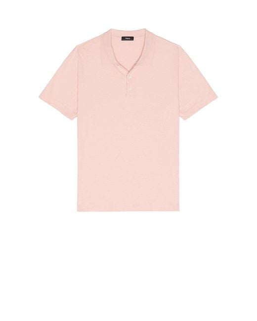 Theory Pink Bron Polo for men