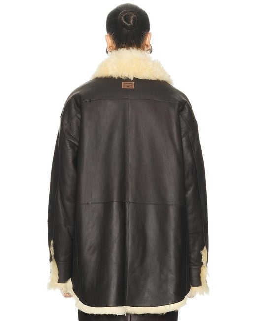 Acne Black Lessora Leather Jacket