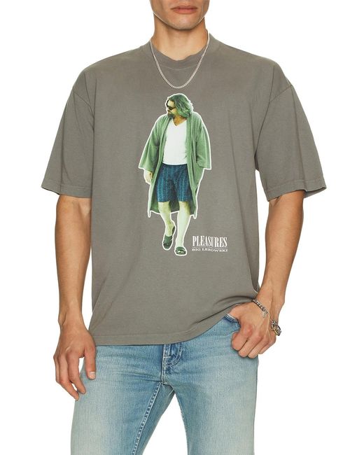 Pleasures Gray Dude Tee for men