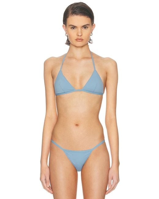 ÉTERNE Blue Thea Bikini Top
