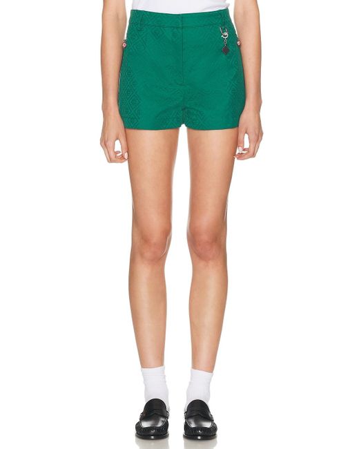 Casablanca Green Monogram Short