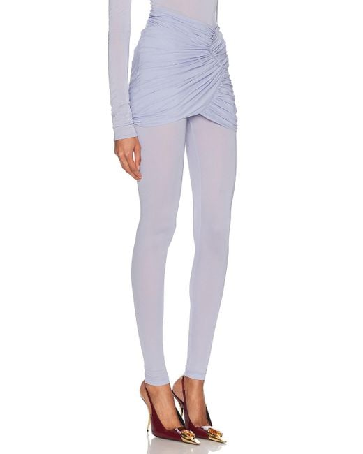 Alexandre Vauthier Blue Mini Wrap Skirt