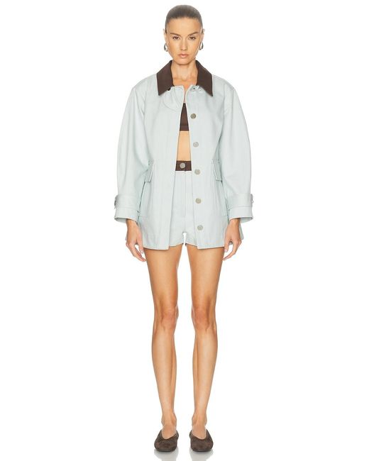 Matthew Bruch White Cargo Barn Jacket