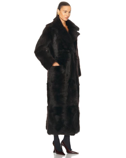 Nour Hammour Black For Fwrd Evita Extra Long Coat