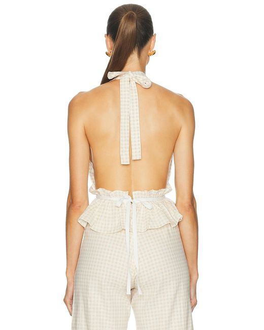 Juillet White Halter Top