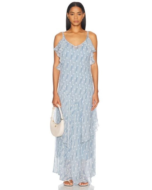Bode Blue Meridian Gown