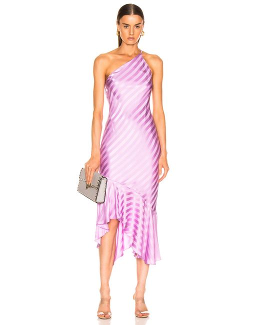 Michelle mason asymmetrical strap dress cheap