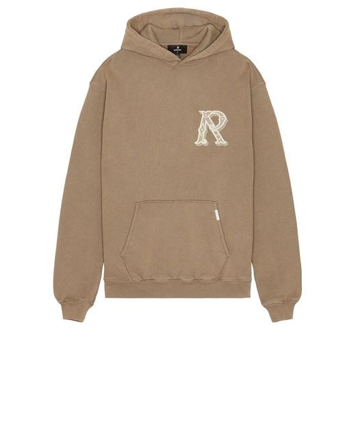 Represent Brown Western Initial Hoodie for men