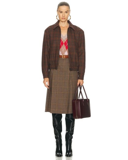 Re/done Red Argyle Vest