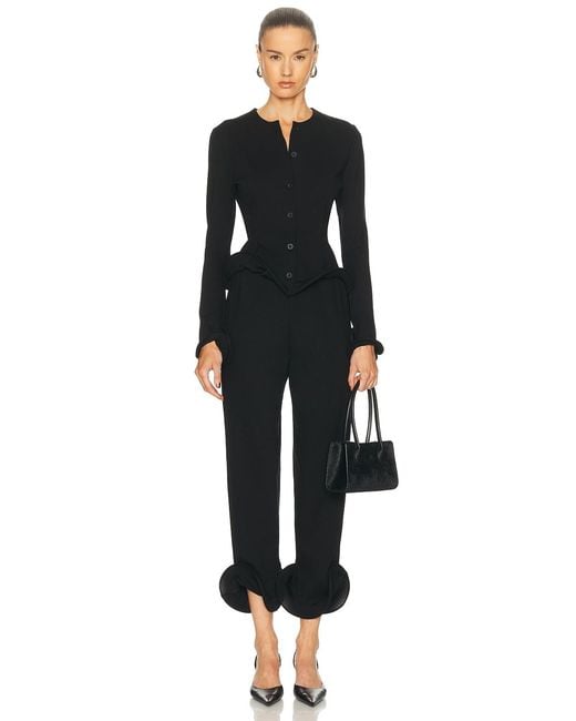 Sid Neigum Black Wave Hem Pant