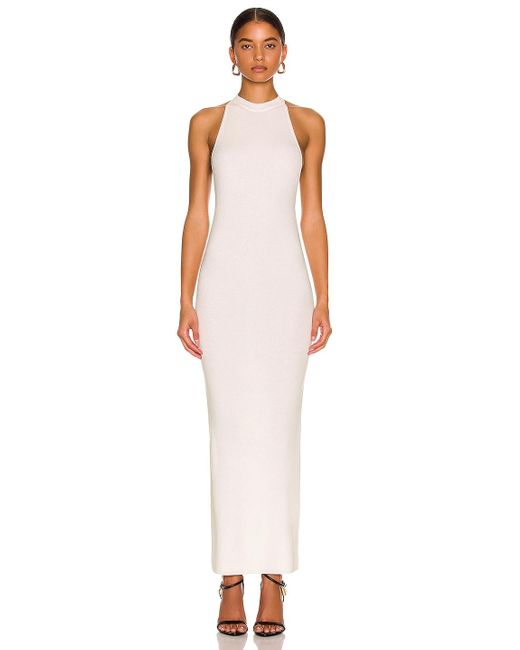 Tom Ford Multicolor Ribbed Halter Gown