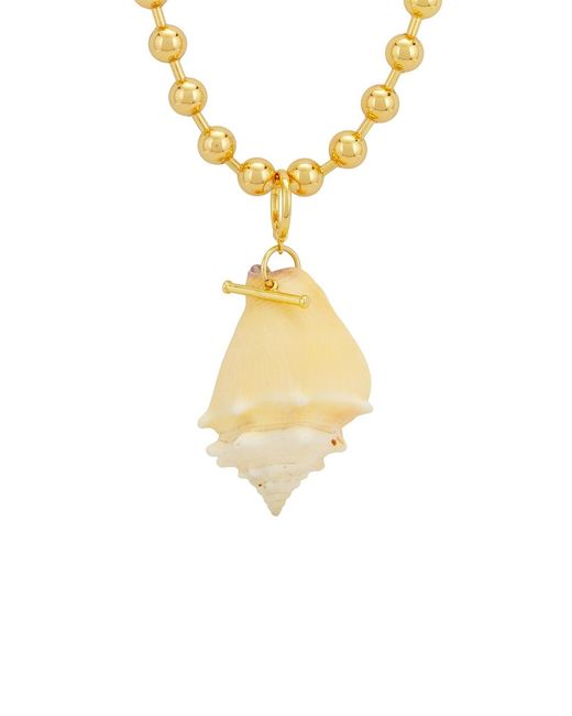 Timeless Pearly Metallic Shell Necklace