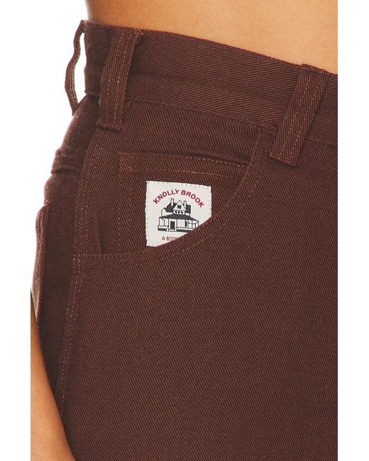 Bode Brown Twill Knolly Brook Trouser