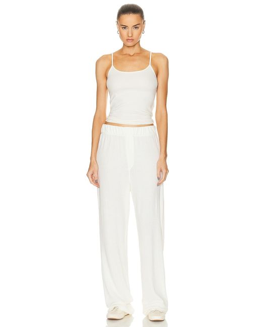 ÉTERNE White Thermal Lounge Pant