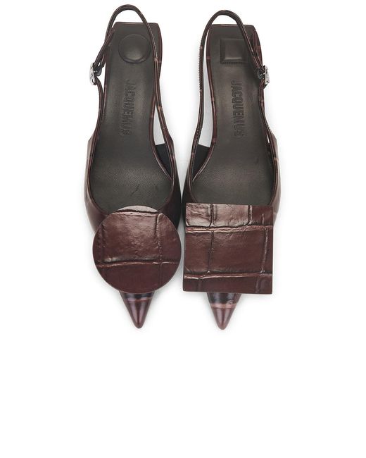 Jacquemus Brown Les Slingbacks Duelo