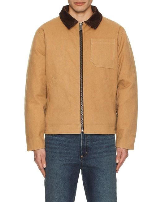 Schott Nyc Natural Union Canvas Down Filled Jacket for men