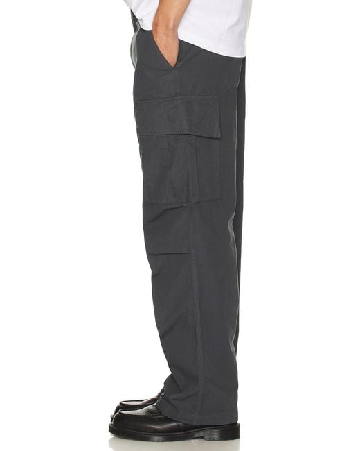Palmes Gray Ripstop Cargo Trousers for men