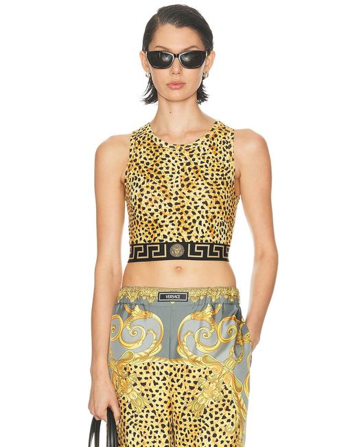 Versace Metallic Tank Top