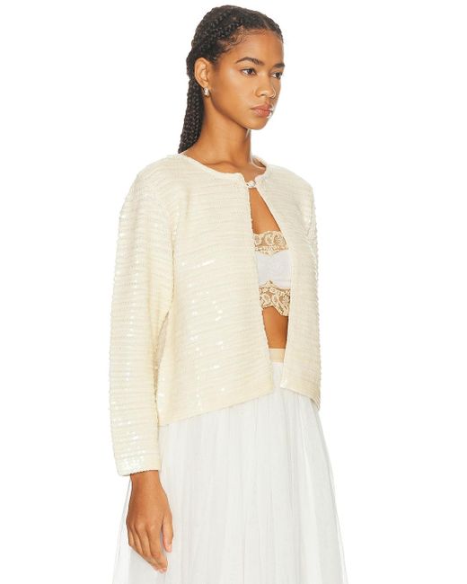 Bode White Spotlight Swing Cardigan