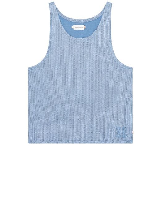 Honor The Gift Blue Knit Tank Top for men