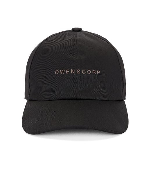 Rick Owens Black Baseball Cap for men