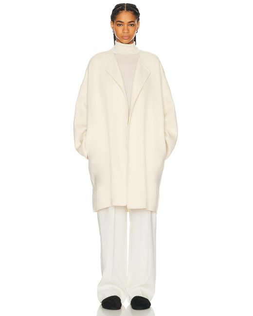 The Row White Verlain Coat