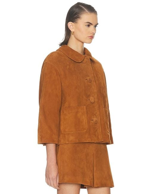Marc Jacobs Brown Suede Doll Jacket
