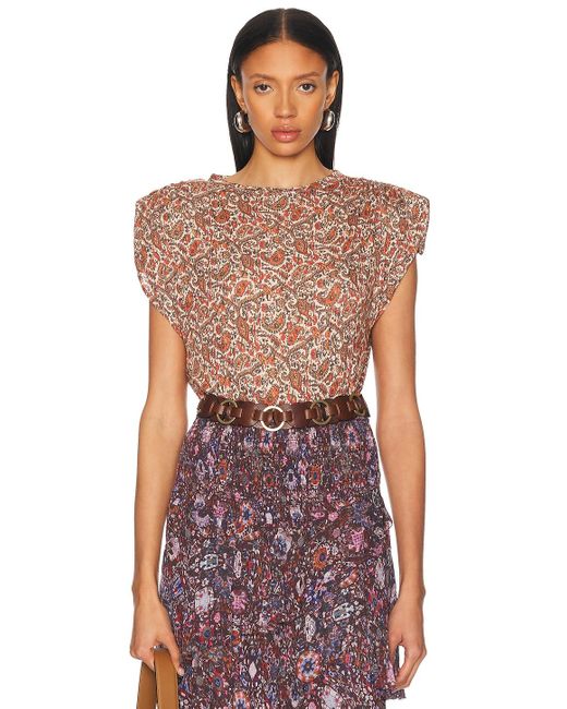 Isabel Marant Red Devani Top
