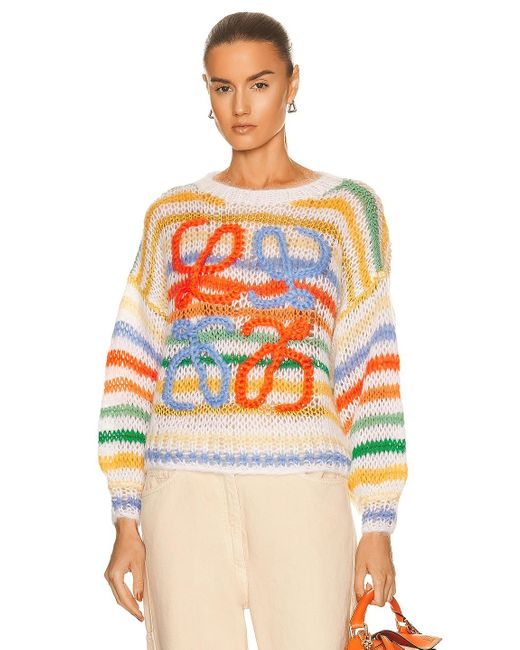 Loewe Multicolor Stripe Mohair Sweater