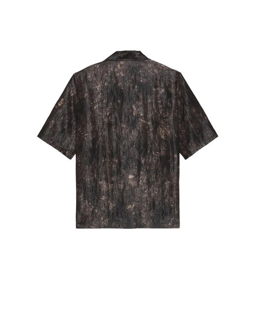 Needles Black Cabana Shirt Bright Cloth Uneven Dye In Brown for men