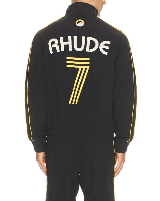 Rhude Black Lago Track Jacket for men