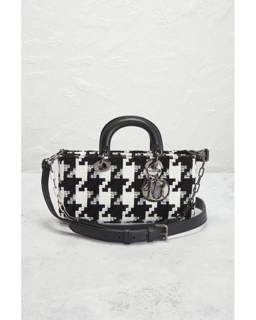 Dior Black Houndstooth Lady D-Joy Handbag