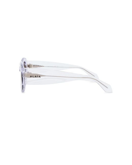 Alaïa Purple Oval Sunglasses