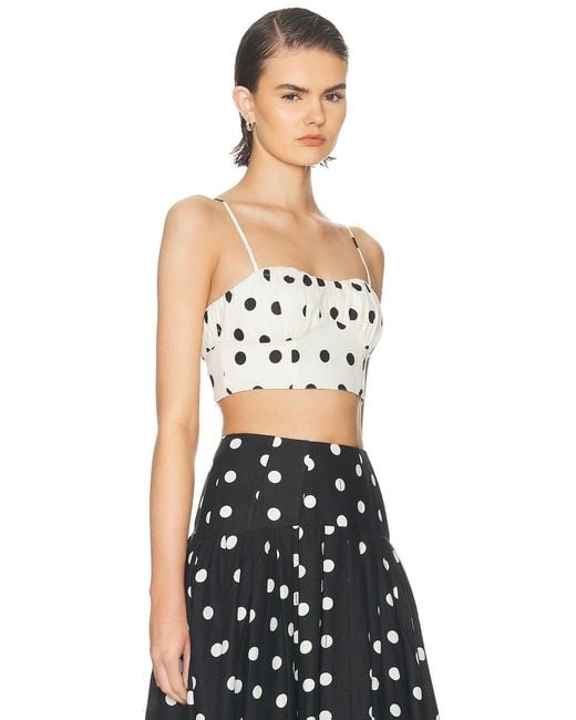 Nicholas White Yulia Bow Strap Top